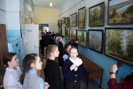 Вятские исполины в Мурашах: пятиклассники на выставке Александра Ильина