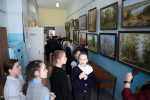 Вятские исполины в Мурашах: пятиклассники на выставке Александра Ильина