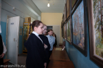 Вятские исполины в Мурашах: пятиклассники на выставке Александра Ильина